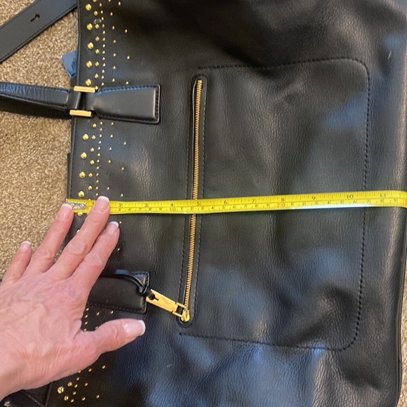 Cole Haan women’s large black leather tote NWT - Picture 13 of 14